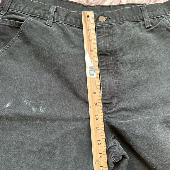 Vintage Carhartt B11 Black Work Pants Men’s 38x32 Baggy Faded - Picture 5 of 8